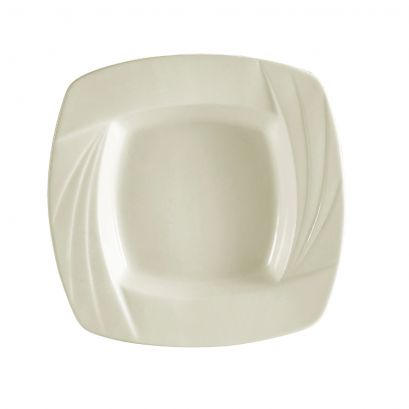 C.A.C. 9-Inch Square White Porcelain Soup Plate – SKU RSCAC-GAD-SQ3