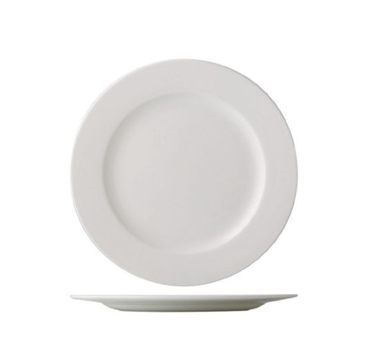 C.A.C. GDC-8 White Porcelain Plate – 9" – 24/Case