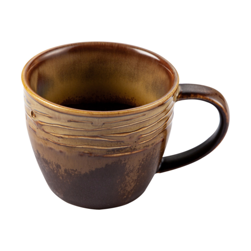Jupiter Cup Desert Beige 8oz 4 3/4" (24/Case) – Stylish and durable 8oz cup in a warm Desert Beige finish, ideal for serving coffee, tea, or hot beverages. Crafted from high-quality stoneware, perfect for restaurants, cafés, and contemporary dining settings.