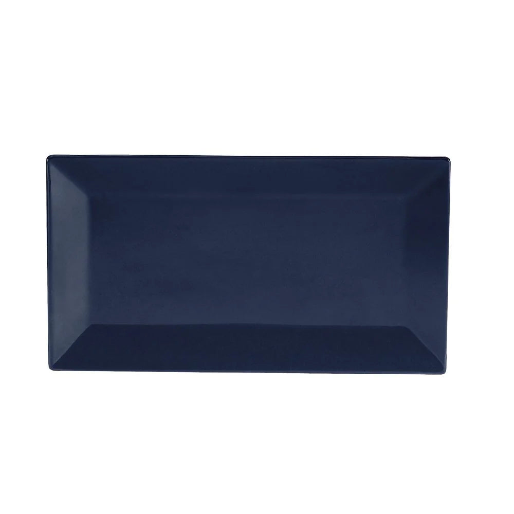 C.A.C. Rect. Platter Cobalt Blue 10" – Vibrant porcelain platter for entrees or shared plates. 24 per case. SKU: RSCAC-KC-12-CBU.