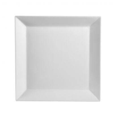 C.A.C. Deep Square Plate 14" – Elegant porcelain plate ideal for upscale presentations. 6 per case. SKU: RSCAC-KSE-14D.