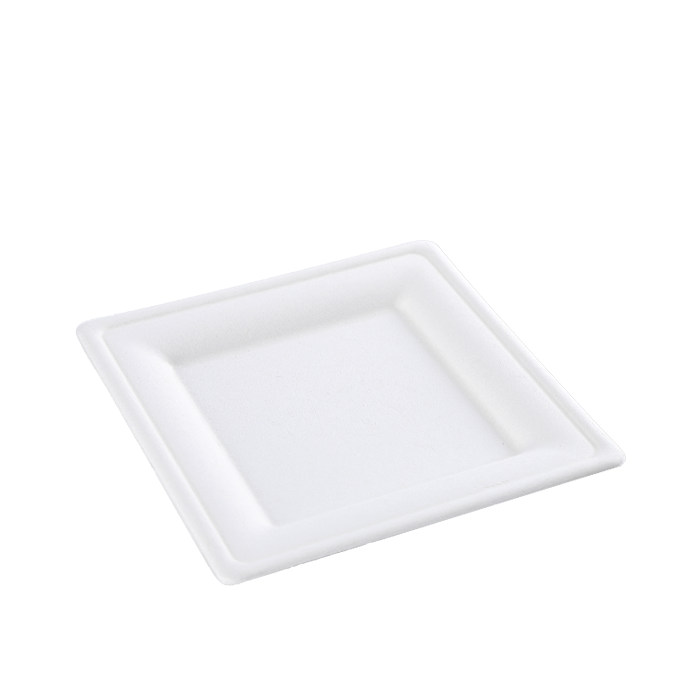 C.A.C. Square Plate 8" – Durable porcelain plate perfect for salads or starters. 24 per case. SKU: RSCAC-KSE-8.
