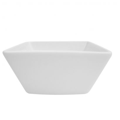 C.A.C. Deep Square Bowl 4 oz – Compact porcelain bowl ideal for sauces or small sides. 48 per case. SKU: RSCAC-KSE-4D.