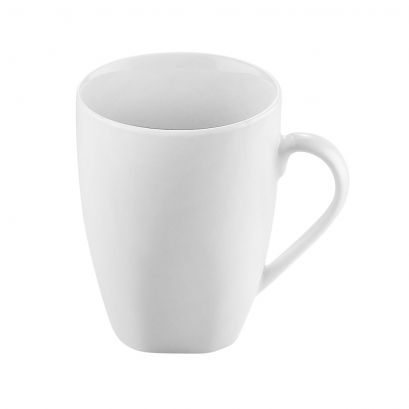 C.A.C. Square Mug 10 oz – Stylish porcelain mug perfect for coffee or tea. 36 per case. SKU: RSCAC-KSE-10M.