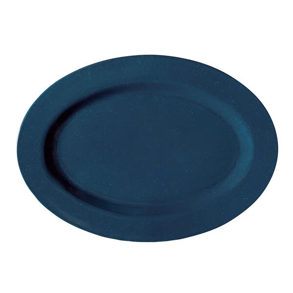 C.A.C. Oval Platter N.R. Green 9.75" – Durable porcelain platter ideal for entrées or sides. 24 per case. SKU: RSCAC-NRG-9.75.