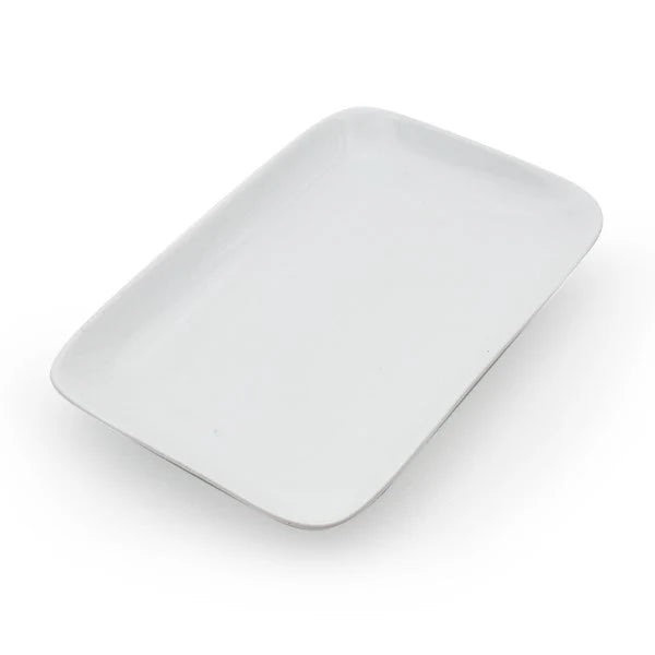 Rectangular Platter 8" (36/Case) – A compact and durable 8-inch rectangular platter ideal for serving appetizers, sides, or desserts. Its sleek design adds a modern touch to any table presentation, making it perfect for restaurants, cafés, and catering operations.