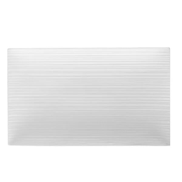 Rectangular Platter 15 3/4" (12/Case) – Extra-large and durable 15 3/4-inch rectangular platter ideal for serving entrées, family-style dishes, or shared appetizers. Its sleek design enhances food presentation, making it perfect for restaurants, hotels, and catering services seeking both elegance and commercial-grade reliability.