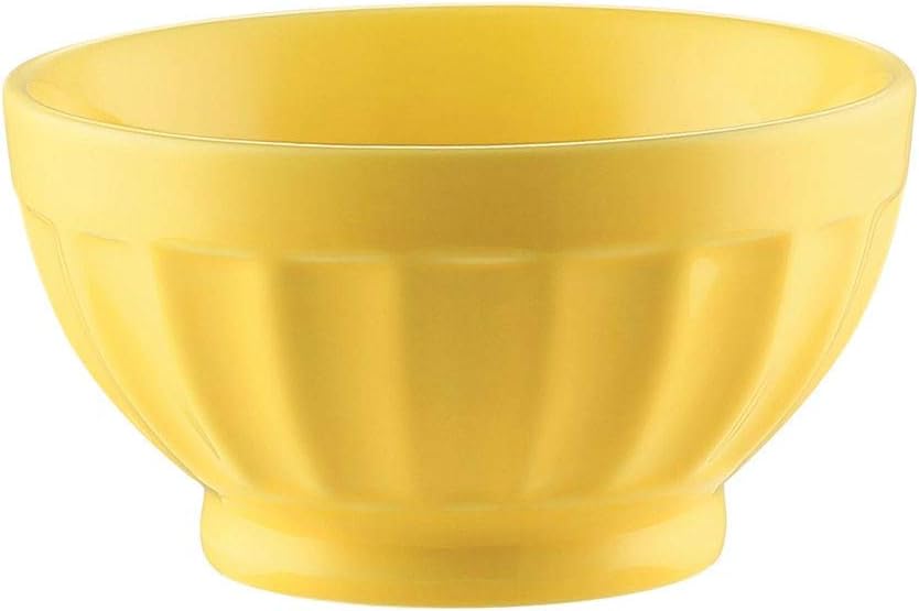 Latte Bowl Sunflower 18oz 5 1/4" (36/Case) – A bright and cheerful 18oz latte bowl in a sunny Sunflower finish, perfect for serving lattes, soups, cereals, or desserts. Made from durable, high-quality stoneware, ideal for restaurants, cafés, and modern dining presentations.
