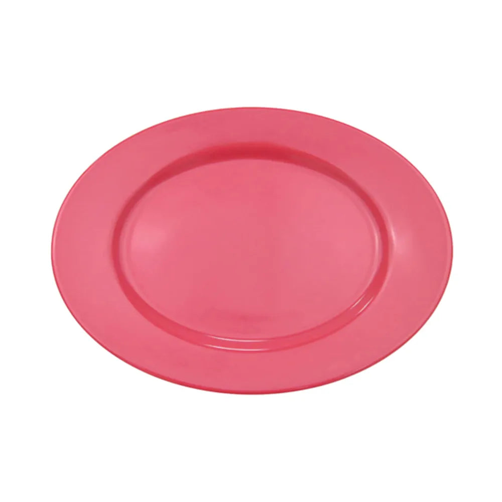Oval Platter R.E. Red 15" (12/Case) – A vibrant 15-inch red oval platter, perfect for serving large entrées, appetizers, or shared dishes. Made from durable, high-quality stoneware, ideal for restaurants, cafés, catering, and colorful table presentations.