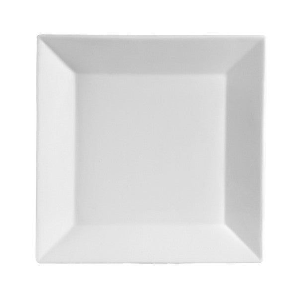 Square Plate 11 1/4" (12/Case) – A modern 11 1/4-inch square plate designed for generous entrée presentations, shared dishes, or upscale plating. Crafted from durable, high-quality stoneware, it offers excellent strength and a clean, contemporary look—ideal for restaurants, hotels, catering services, and professional foodservice use.