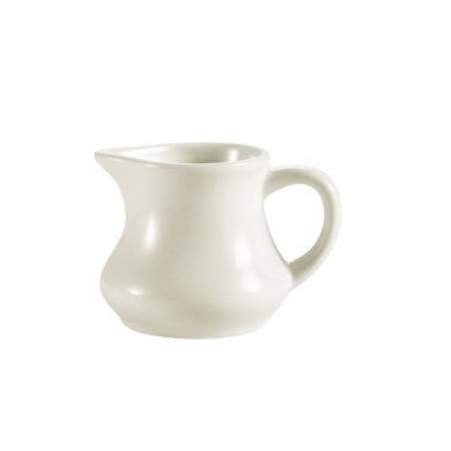C.A.C. PC-9-AW Creamer with Handle – 9oz American White porcelain creamer, 3" tall, 36 per case