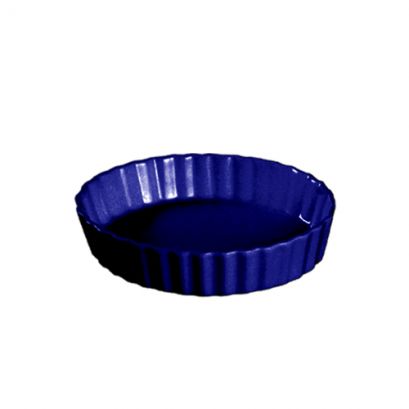 C.A.C. QCD-5-BLU 5-inch blue round quiche dish with 5.5 oz capacity, case of 24