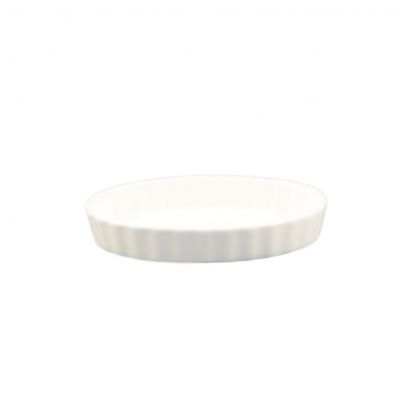 C.A.C. QSV-6 6-inch oval fluted dish with 6.5 oz capacity, case of 36