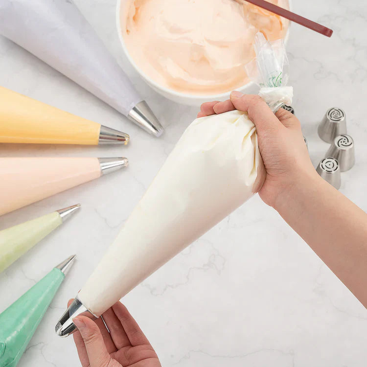 21" Durable Slip Resistant Clear Plastic Decorative Pastry Bag Icing Cakes Cupcakes Frosting Chocolate