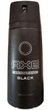 AXE Body Spray Deodorant Black 150 ml S.A can with sleek black design.