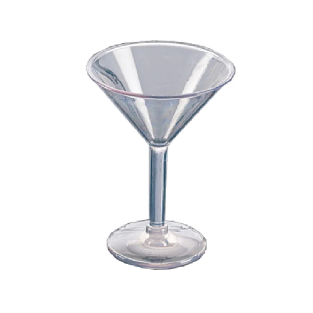 Yanco Martini Glass SM-06-MT is a stylish and durable choice for serving classic martinis and cocktails in professional settings. Made from high-quality SAN plastic, this 6 oz glass offers the clarity of traditional glassware while being impact-resistant, making it ideal for bars, restaurants, and catering events. With a sleek 4.25-inch diameter and 5.75-inch height, it enhances drink presentation while ensuring practicality for high-volume service.