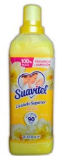 Suavitel Sol Fabric Softener, 850 mL bottle with warm, sunny scent for soft, fresh laundry