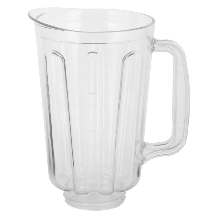 Container 1/Pack whether used to replace your worn or damaged AccelMix pitcher, or as an additional container to handle and hold different sets of drinks, this 44 ounce pitcher is definitely a must-have for your bar or commercial kitchen. Designed for high volume commercial environments, this BPA-free container is break-resistant and will withstand constant use.