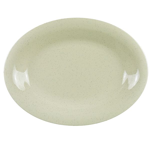 Yanco Oval Platter AD-209 is a perfect solution for your food-serving establishment. Performed in stylish ivory color, it can be used for serving vegetables, cold cuts, fresh greens or Asian appetizers. Manufactured from durable and reliable melamine, this dinnerware is popular for being unbreakable and affordable at the same time. Thanks to the stylish Ardis collection, these platters will perfectly fit any establishment design.