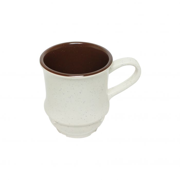 Thunder Group Round Base Two Tone Cup 12/Pcs is perfect for serving milk tea, pu-erh and other green tea in Asia-themed restaurants. This two-tone stone-colored Tea Cup will bring some friendly ambiance to your food presentation. Manufactured from a durable plastic material this dinnerware is extremely popular for its nearly unbreakable structure. However, with heat resistance of up to 212° F or 100° C, melamine is not suitable for cooking and warming foods in a microwave or oven.