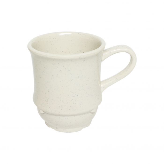 Thunder Group Round Base Two Tone Cup 12/Pcs is suitable for hot and cold beverages. A ceramics look-alike this round base cup is perfect for green tea, coffee, cocoa. This 9 Oz cup will suit your guests needs perfectly. Such cup can go with any table setting. Design of his mug is perfect for canteens, and catered events. It is lightweight for easy handling. The San Marino collection has soft lines and milky-white speckled design providing a stylish appearance that can fit in any decor.