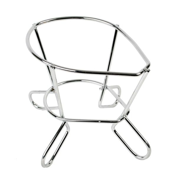 Thunder Group Wire Ham Holder can be used to secure ham at a convenient cutting angle for easy slicing. Convenient to use, this ham holder is easy to clean and is built with stability in mind. Made from chrome-plated wire, this ham holder is aesthetically appealing and strong enough to withstand heavy duty use without warping making it an excellent option for commercial food establishments.