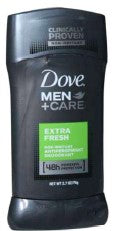 Dove Men+Care Antiperspirant Deodorant Extra Fresh 2.7 oz with 48-hour sweat and odor protection and moisturizing formula