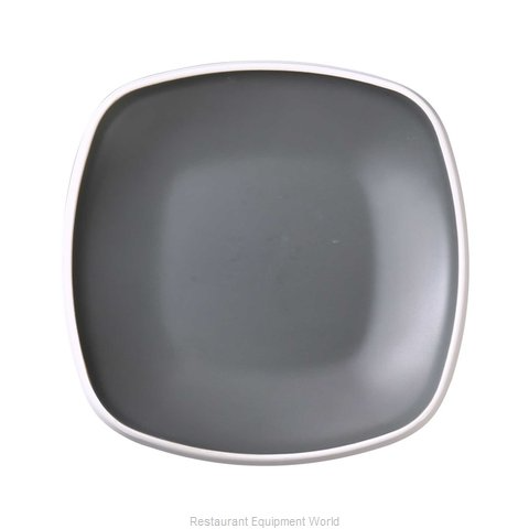 Yanco Square Plate DI-106 Crafted with high-quality melamine material, this plate is designed to withstand the demands of everyday use while still maintaining its sleek and modern appearance. Measuring 6"L x 6"W x 1"H, this square plate is the ideal size for serving appetizers, small plates, and desserts. With its grey inside and white outside, it's also a versatile choice when it comes to styling your table setting.