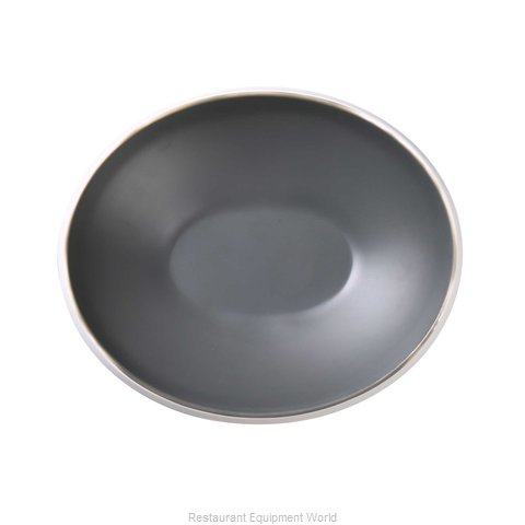 Yanco Oval Bowl DI-6108 This oval-shaped bowl boasts a generous capacity of 16 oz. and measures 8"Lx6-1/2"Wx2"H, making it the ideal size for serving soups, salads, and even desserts. Crafted from premium melamine materials, this Discover Bowl is built to last, ensuring long-lasting use and durability. The grey interior and white exterior design is both sleek and modern, making it a perfect fit for any home decor style.