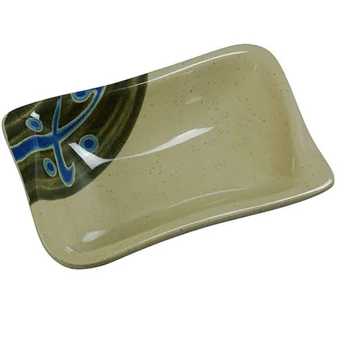 Yanco Wave Shape Sauce Dish JP-0002 is a perfect solution to serve sauces, dips, spices, and herbs that accompany the oriental dishes in your food-serving establishment. Thanks to the high-quality, reliable and affordable melamine material, these wave shape sauce dishes can With stand the heavy commercial use. While looking like they are handmade ceramics such dishes won't chip, break, or stain.