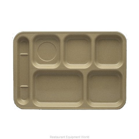 Yanco Left Hand 6-Compartment Plate NC-801S Whether you're serving appetizers, entrees, or desserts, this tray has got you covered. Made from extra heavy-duty melamine, this tray is built to withstand even the busiest of kitchens. while the left-handed design ensures easy handling for all users.
