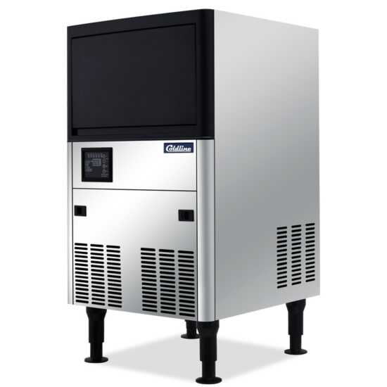 Coldline ICE120 20-inch undercounter ice machine with a 40-lb bin, perfect for bars, restaurants, and cafes. It produces up to 120 lbs of half-cube ice per day, ideal for keeping drinks chilled and ready to serve.