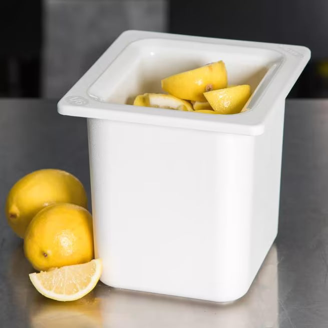Keep cold foods safely chilled with the One Sixth Size White Coldmaster Deep Food Pan 1 Quart CM110502. This insulated gel filled food pan maintains temperatures for up to 8 hours without ice and is ideal for condiments, toppings, sauces, salad bars, restaurants, buffets, and commercial kitchens.