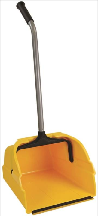 38" Yellow Jumbo Size Debris Pan with Black Handle