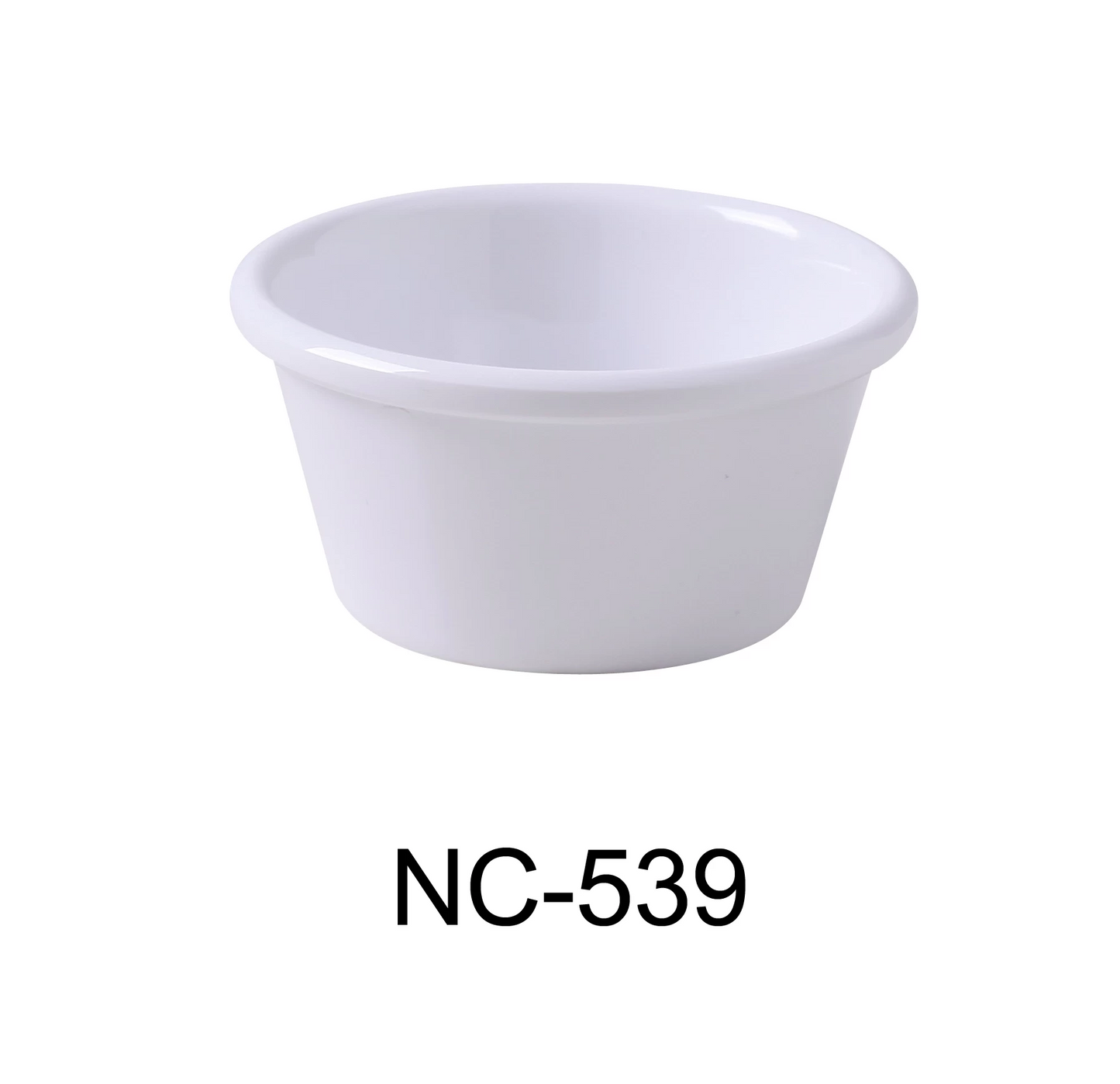 Yanco Smooth Ramekin YANCO-NC-539 the perfect addition to your kitchenware collection. This 6 oz. ramekin features a round, smooth design and a sturdy, extra heavy-duty construction made from high-quality melamine. Its sleek white color complements any table setting and is sure to impress your guests. Not only is this ramekin stylish and durable, but it is also practical. It is dishwasher safe, making cleanup a breeze and saving you time and energy.