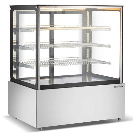 Marchia 48" High Straight Glass Heated Display Warming Case