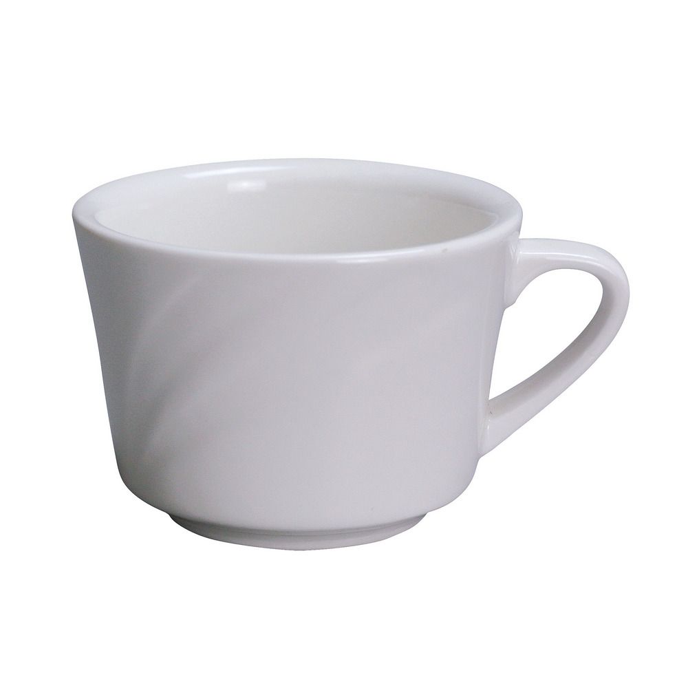 Yanco Coffee/Tea Cup MM-1 delivers both durability and elegance, making it a must-have for any café, bakery, or dining hall. Designed with a rolled rim and a comfortable finger-loop handle, this cup ensures an enjoyable drinking experience for your guests. Its high-quality porcelain construction offers better chip resistance than traditional ceramic, ensuring long-lasting use in busy establishments.