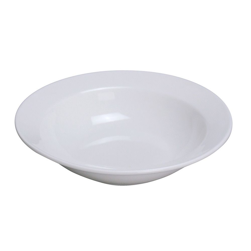 Yanco Grapefruit Bowl MM-10 is a versatile and stylish choice for serving fresh citrus fruits, salads, and more. Crafted from durable bone-white porcelain, this deep round bowl features a wide rim for easy handling and a sleek wave-inspired design. Its dishwasher, freezer, and microwave-safe construction make it a practical addition to any dining establishment. Perfect for diners, restaurants, hotels, and catering companies.