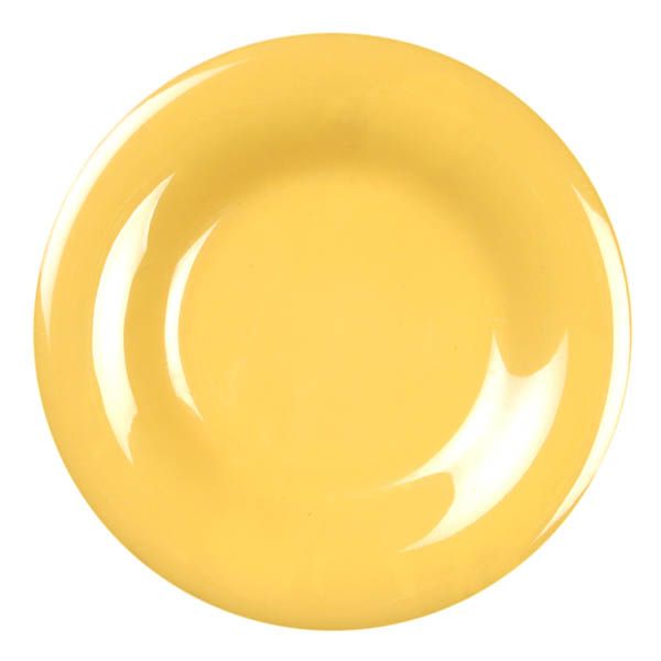 Yanco Wide Rim Round Plate MS-010YL is made from durable and reliable melamine material, which makes the plate look like ceramics. You can use this stylish plate to serve any dish you want. For example, you can use it for rice, noodles, appetizers or hot meals. The Milestone collection has an elegant and stylish design. Performed in yellow color With a wide rim, it will perfectly fit any restaurant environment.