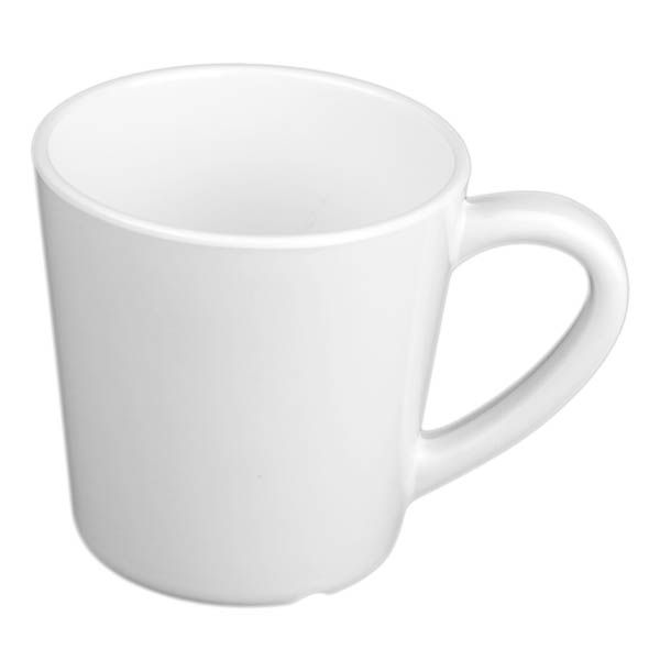 Yanco Cup/Mug MS-9018WT is made from the long-lasting and high-quality melamine material these mugs look like ceramics. You can serve any cold or hot drinks in these cups - coffee, tea, cocoa, etc. These white mugs will perfectly fit any establishment design. Thanks to the appearance, they will always look stylish in your cafeteria, restaurant or catering events. The popular volume and sizes of the mug allow you to easily serve the right amount of drink.