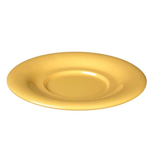 Yanco Saucer MS-9303YL is a perfect match to Milestone melamine cups that will make your table setting complete and more sophisticated. Thanks to the durable melamine material that has an unbreakable structure, this saucer is a reliable option for your food-serving establishment. It can be used in restaurants and catered events, outdoor dining areas, diners and cafes, and even hotels and poolside parties.