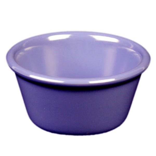 Yanco Smooth Ramekin NC-536BU These blue ramekin dishes are made from high-quality melamine material, that makes its dinnerware look like ceramics. These Milestone collection ramekins are commonly used for preparing and serving individual portions of a variety of dishes like creme brulee, cheese or egg dishes, macaroni and cheese, french onion soup and other food. These ramekin dishes would be perfect for your fine-dining restaurant, catered events, outdoor dining area or even hotels.