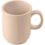Yanco Mug NS-9112T Made from the long-lasting and high-quality melamine material these mugs look like ceramics. You can serve any cold or hot drinks in these cups - coffee, tea, cocoa, etc. These beige mugs will perfectly fit any establishment design. Thanks to the appearance, they will always look stylish in your cafeteria, restaurant or catering events. The popular volume and sizes of the mug allow you to easily serve the right amount of drink.