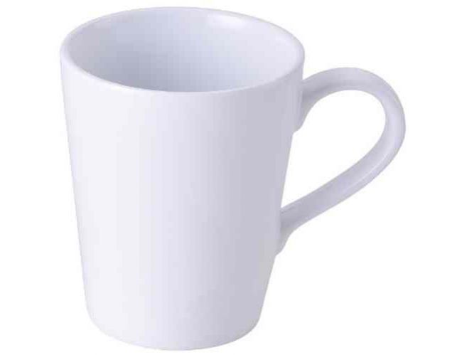 Yanco Mug NS-9112W Made from the long-lasting and high-quality melamine material these mugs look like ceramics. You can serve any cold or hot drinks in these cups - coffee, tea, cocoa, etc. These white mugs will perfectly fit any establishment design. Thanks to the appearance, they will always look stylish in your cafeteria, restaurant or catering events. The popular volume and sizes of the mug allow you to easily serve the right amount of drink.