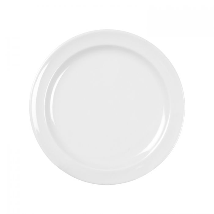 Thunder Group Dinner Plate 12/Pcs is durable and scratch-resistant. You can use it to serve hot or cold dishes, side dishes, pasta, meat or seafood. It is presentable and functional, convenient to handle and maintain. All items from Nustone collection have an elegant appearance. The Western Nustone White tableware features a warm white color.