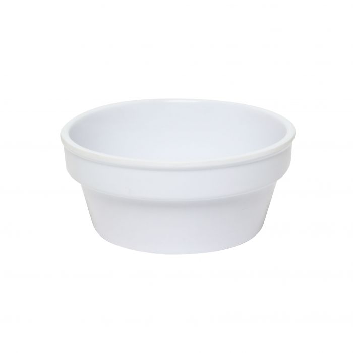 Thunder Group Sauce Cup/Ramekin 12/Pcs is a small ceramic-like cup/ramekin that will be perfect for serving various sauces, dips and other small-portioned dishes. Made from durable melamine such 4 Oz ramekin can withstand long-time use and is effortless in maintenance. Due to its stain-proof abilities, you can serve different acidic sauces, and it would not change color. It is also scratch-resistant with smooth on the inside easy-to-clean surface.