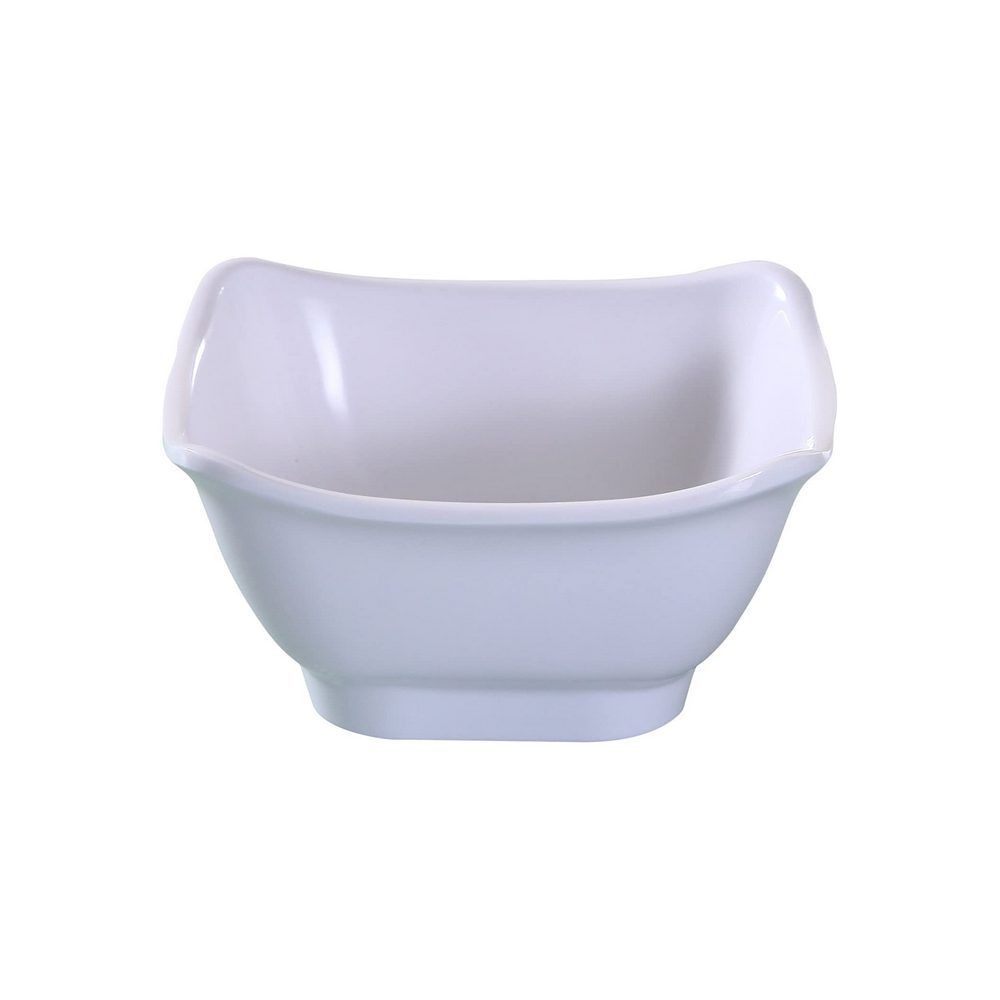 Yanco Square Bowl OK-5450 It is made from durable and reliable melamine material, which makes the bowl look like ceramics. You can use these unique square bowls to serve such dishes like rice, soups, salads or side dishes. Thanks to the elegant Osaka collection style, the bowl will perfectly fit any food-serving establishment design. Performed in Chinese style, such melamine tableware is an ideal solution for those who choose high-quality, durable and affordable dinnerware for their place.