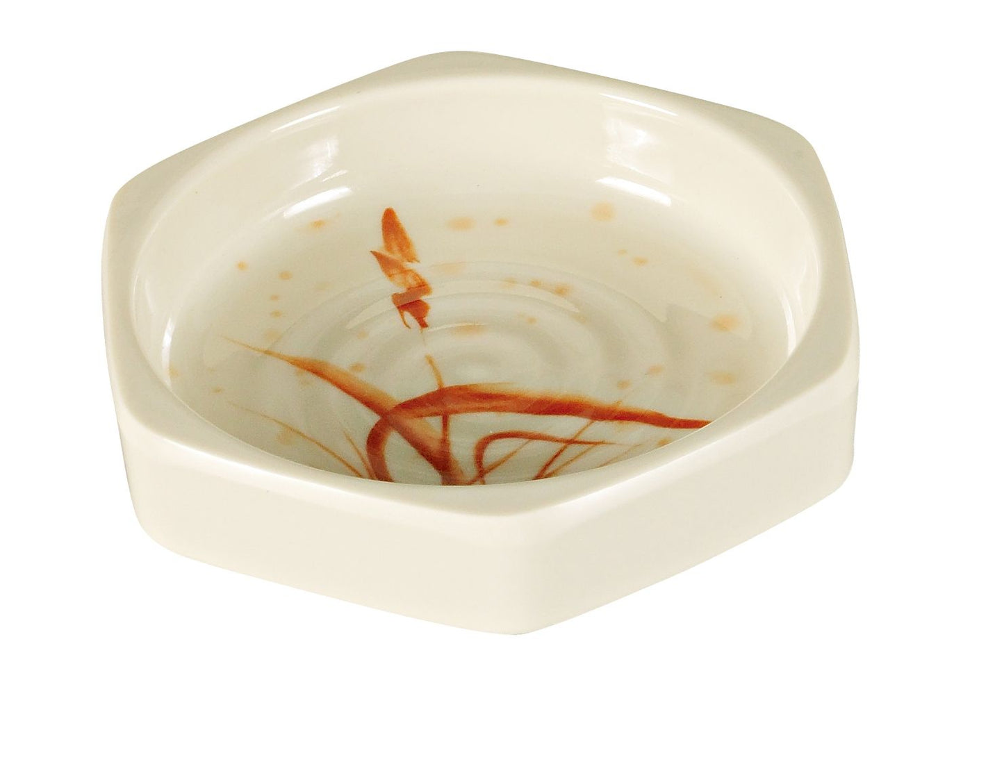 Yanco Sauce Dish OR-3001 is a perfect solution to serve sauces, dips, spices, and herbs that accompany the oriental dishes in your food-serving establishment. Thanks to the high-quality, reliable and affordable melamine material, these sauce dishes can With stand the heavy commercial use. While looking like they are handmade ceramics such dishes won't chip, break, or stain. The Orchis collection is performed in oriental style, that will perfectly fit most of the establishments' designs.