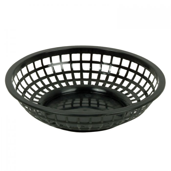 Thunder Group Round Fast Food Basket 12/Pcs is a practical and durable solution designed for high-volume food service settings. With an 8-inch diameter and round shape, this basket is ideal for serving classic fast food items such as burgers, fries, and sandwiches. Made from sturdy polypropylene, it offers excellent durability for repeated daily use in busy restaurants, food trucks, and cafeterias. The basket is top rack dishwasher safe, ensuring easy cleanup and maintenance while meeting hygiene standards.