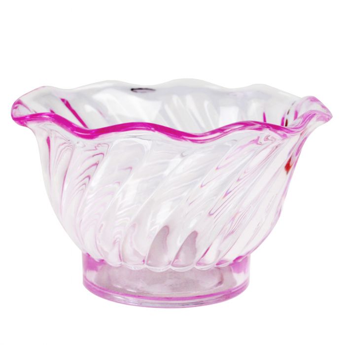 Thunder Group Dessert Dish 12/Pcs blends visual elegance with everyday practicality, offering a refined way to serve individual portions. With a 5 oz capacity and a stylish swirl tulip shape, this blue plastic dish is ideal for desserts, appetizers, or small bites. Its durable plastic construction ensures longevity in high-volume environments, while the stackable design provides space-saving storage. Lightweight yet sturdy, it's a smart choice for restaurants, catering services, or home entertaining.